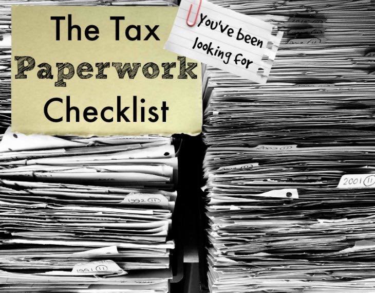 Randall Hancock’s Tax Paperwork Checklist